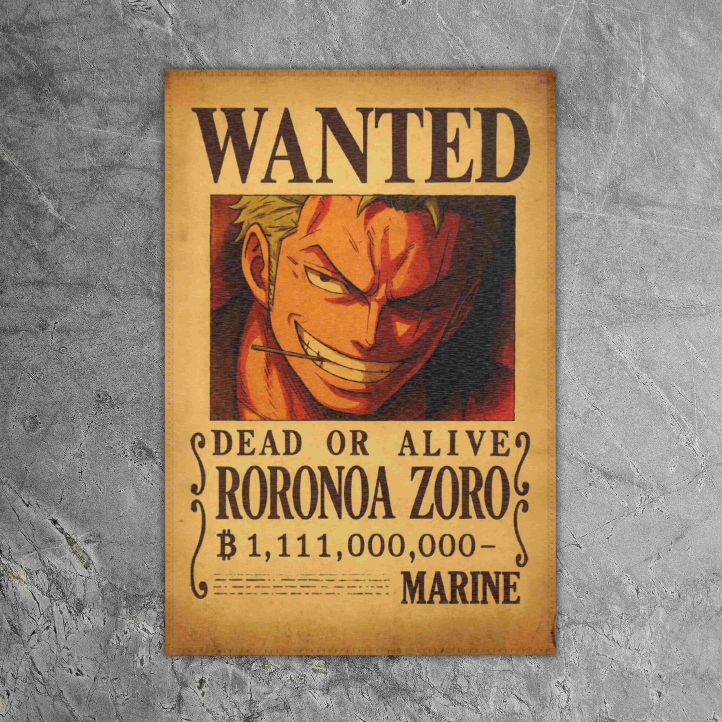 Zoro Wanted Rug